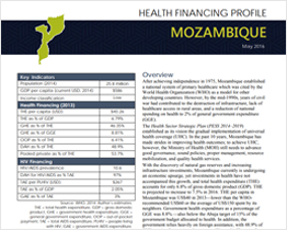 Health Financing Profile: Mozambique