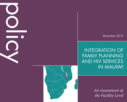 Integration of Family Planning and HIV Services in Malawi