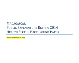 Madagascar Public Expenditure Review 