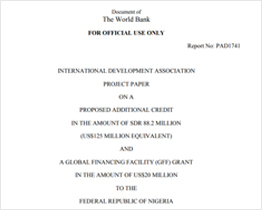Nigeria Project Appraisal Document (GFF)