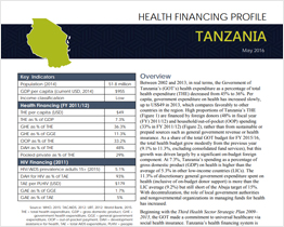 Tanzania Health Financing Profile